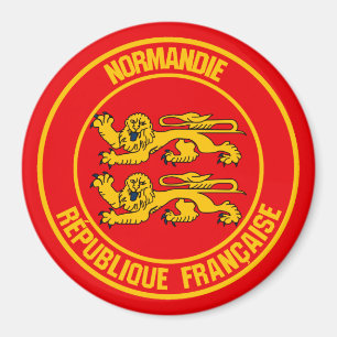 Normandie Round Emblem Magneet
