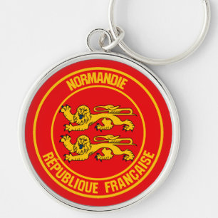 Normandie Round Emblem Sleutelhanger