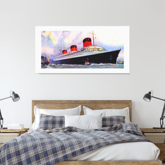 Normandie van de Franse lijn - XL Canvas Afdruk (Insitu (Slaapkamer))