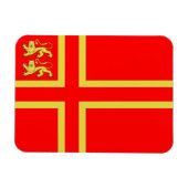 Normandië Vlag Magneet - Falaise Cross (Horizontaal)