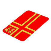 Normandië Vlag Magneet - Falaise Cross (Linkerzijde)
