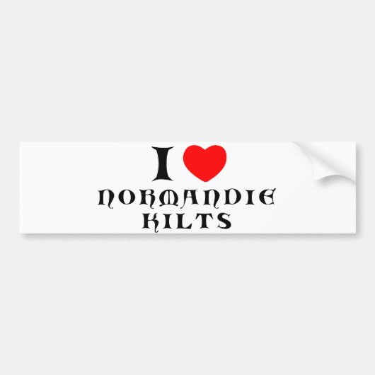 Normandiekilts-sticker Bumpersticker (Voorkant)