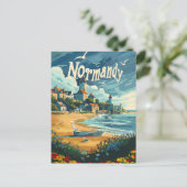 Normandische kust Frankrijk Briefkaart (Staand voorkant)