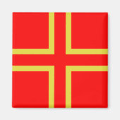 Normandische magneet - Vlag van Sint Olaf (Voorkant)