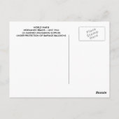 Normandische stranspost uit de Tweede Wereldoorlog Briefkaart (Achterkant)