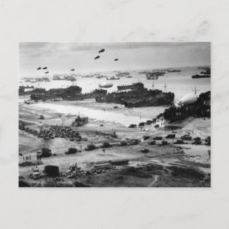 Normandische stranspost uit de Tweede Wereldoorlog Briefkaart