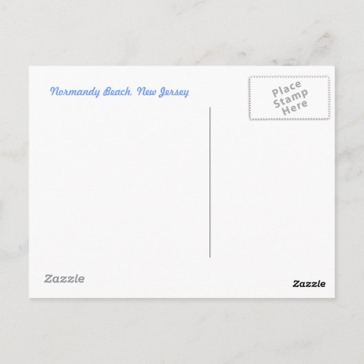 Normandy Beach, New Jersey Briefkaart (Achterkant)