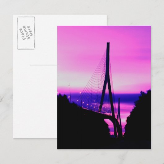 Normandy Bridge, Le Havre, France 2 Briefkaart (Voorkant / Achterkant)