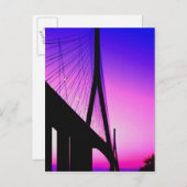 Normandy Bridge, Le Havre, Frankrijk Briefkaart (Voorkant / Achterkant)