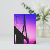 Normandy Bridge, Le Havre, Frankrijk Briefkaart (Staand voorkant)