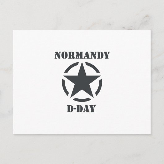 Normandy D-Day Briefkaart (Voorkant)