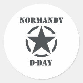 Normandy D-Day Ronde Sticker