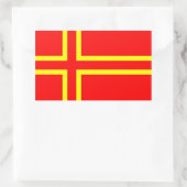 Normandy etnische vlag rechthoekige sticker (Tas)