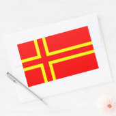 Normandy etnische vlag rechthoekige sticker (Envelop)