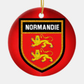 Normandy Flag Keramisch Ornament (Voorkant)