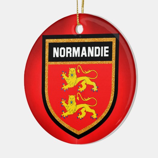 Normandy Flag Keramisch Ornament (Links)
