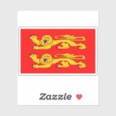 Normandy Flag Sticker (Vel)