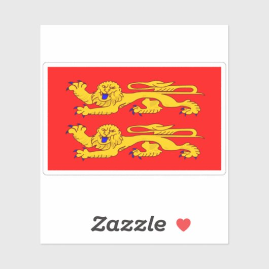 Normandy Flag Sticker (Vel)