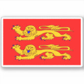 Normandy Flag Sticker (Voorkant)