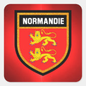 Normandy Flag Vierkante Sticker (Voorkant)