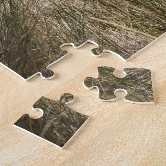 Normandy France Jigzaag Puzzle - Cabourg zandduin Legpuzzel (Zijkant)