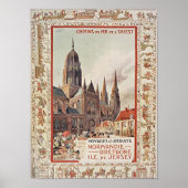 Normandy France Travel Poster (Voorkant)