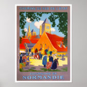 Normandy France vintage Poster (Voorkant)