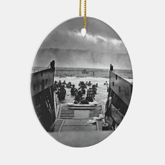 Normandy Invasion at D-Day - 1944 Keramisch Ornament (Rechts)
