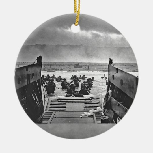 Normandy Invasion at D-Day - 1944 Keramisch Ornament (Voorkant)