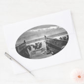 Normandy Invasion at D-Day - 1944 Ovale Sticker (Envelop)