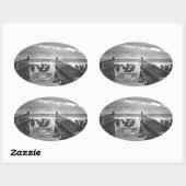 Normandy Invasion at D-Day - 1944 Ovale Sticker (Vel)
