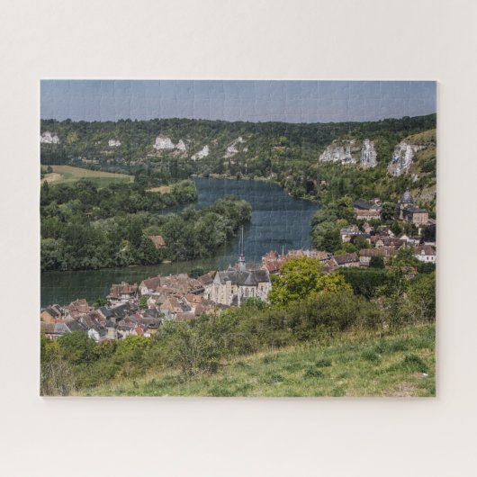 Normandy Jigzaag Puzzle - Les Andelys Seine Legpuzzel (Horizontaal)