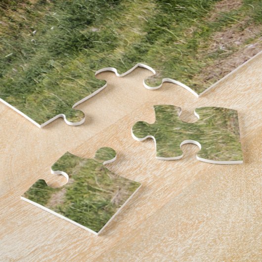 Normandy Jigzaag Puzzle - Les Andelys Seine Legpuzzel (Zijkant)