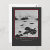 Normandy, June 6, 1944 - WW2 British Soldier Briefkaart (Voorkant / Achterkant)