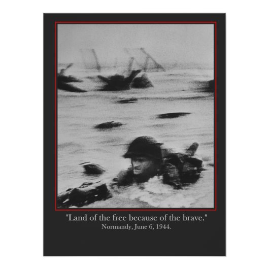 Normandy, June 6, 1944 - WW2 British Soldier Perfect Poster (Voorkant)