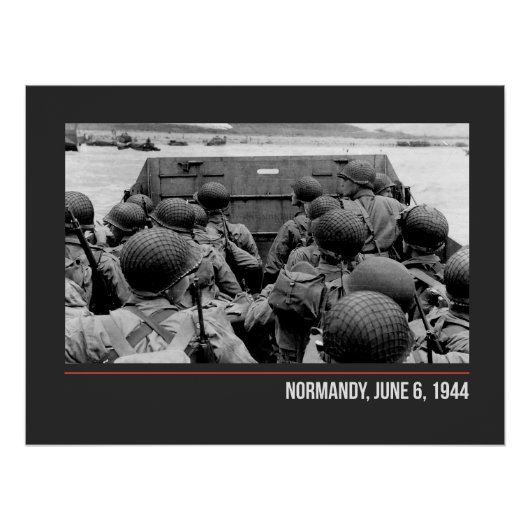 Normandy, June 6, 1944 - WW2 Perfect Poster (Voorkant)