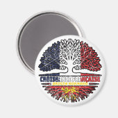 Normandy Norman French Tree Roots Flag Magneet (Voorkant / Achterkant)