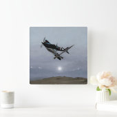 Normandy Spitfire Vierkante Klok (Huis)