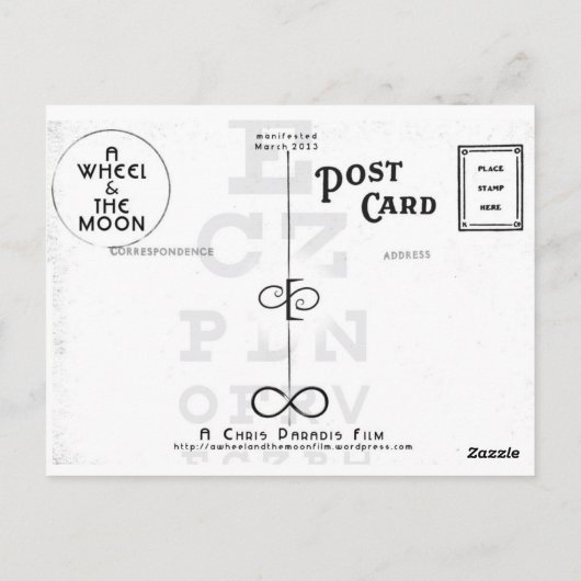 NORMAN's Moon Swings VISION Briefkaart (Achterkant)