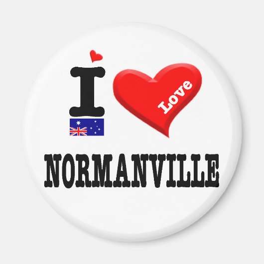 NORMANVILLE - I Love Magneet (Voorkant)