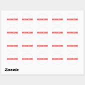 Normcore Stamp Ronde Sticker (Vel)