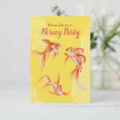 Noroez party Goldfish sinaasappel Kaart (Staand voorkant)