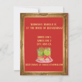 Norooz party Haft Sin Kaart (Achterkant)