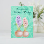 Norooz party Hyacinth emerald green Kaart (Staand voorkant)