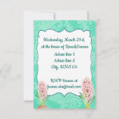 Norooz party Hyacinth emerald green Kaart (Achterkant)