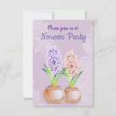Norooz party Hyacinth paars Kaart (Voorkant)