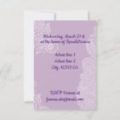 Norooz party Hyacinth paars Kaart (Achterkant)