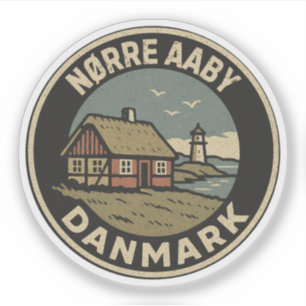 Nørre Aaby, Denemarken Danmark Sticker