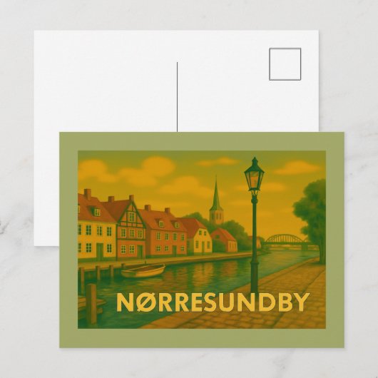 Nørresundby Denmark Bridge Briefkaart (Voorkant / Achterkant)