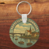 Nørresundby Denmark Bridge Sleutelhanger (Voorkant)